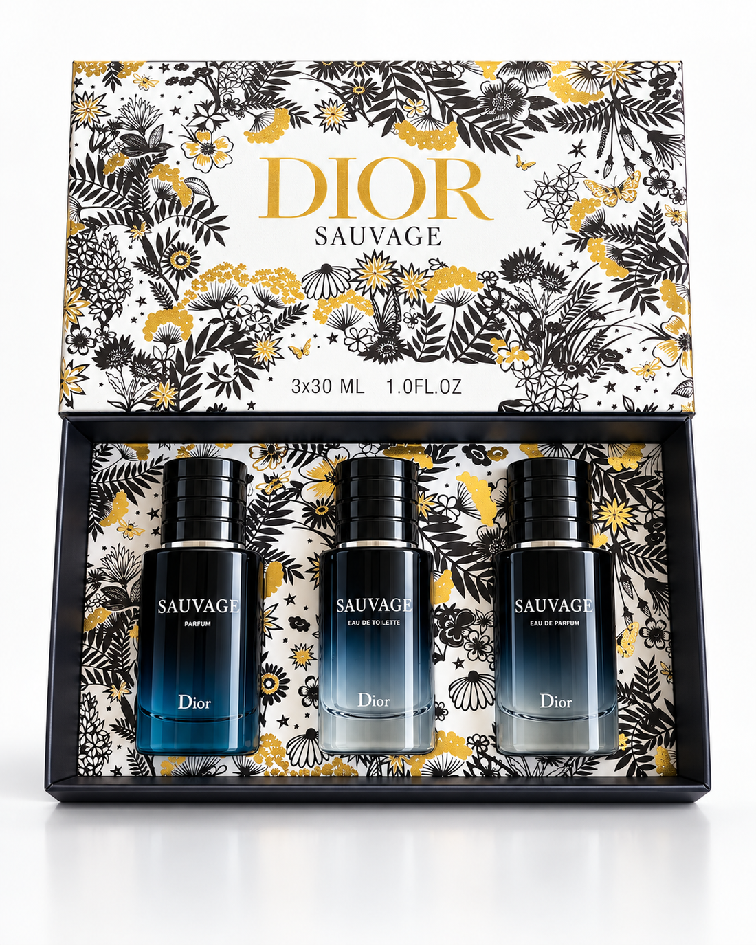 Dior Sauvage 3-Piece Gift Set 3 x 30ml | EDT, EDP & Parfum for Men