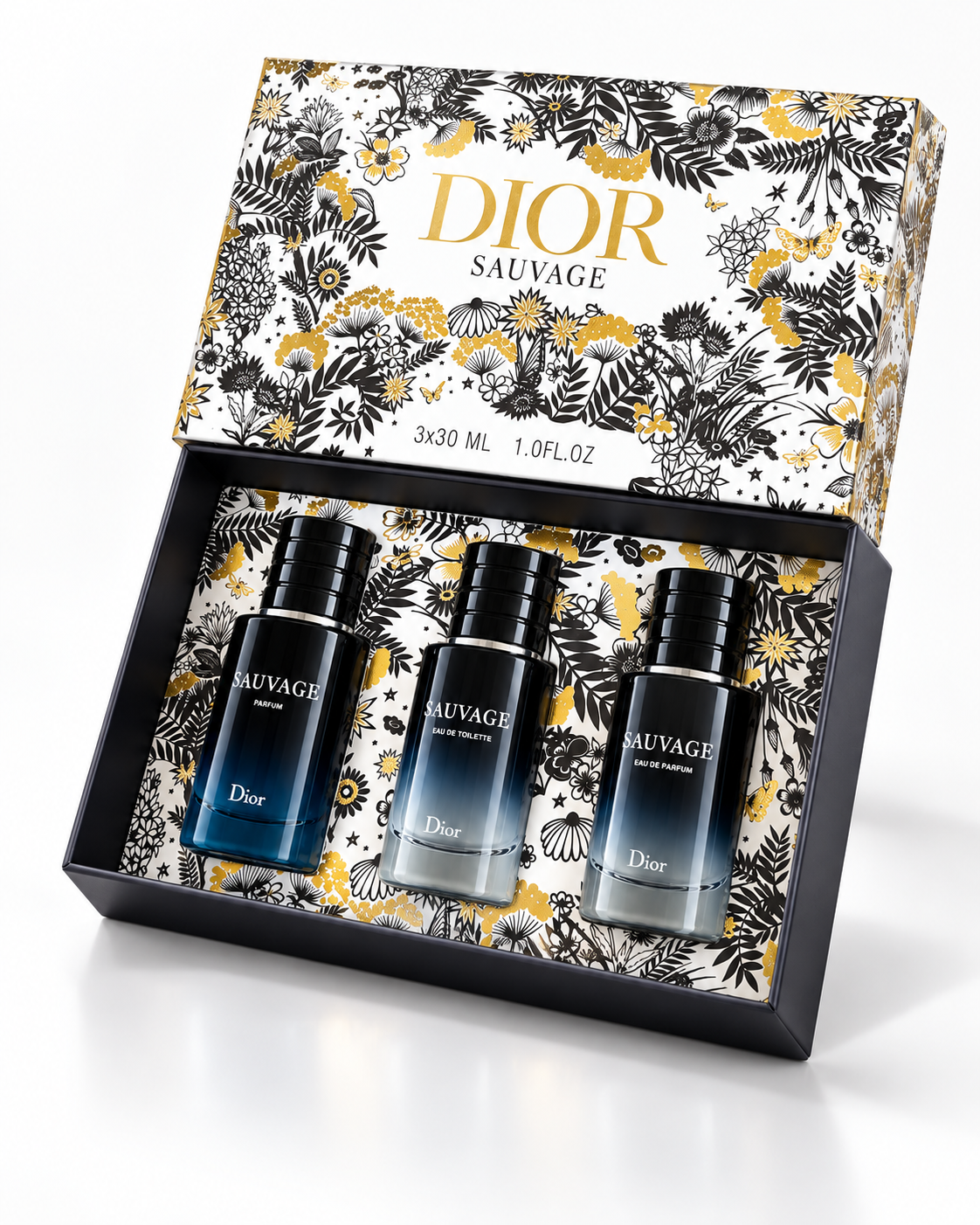 Dior Sauvage 3-Piece Gift Set 3 x 30ml | EDT, EDP & Parfum for Men