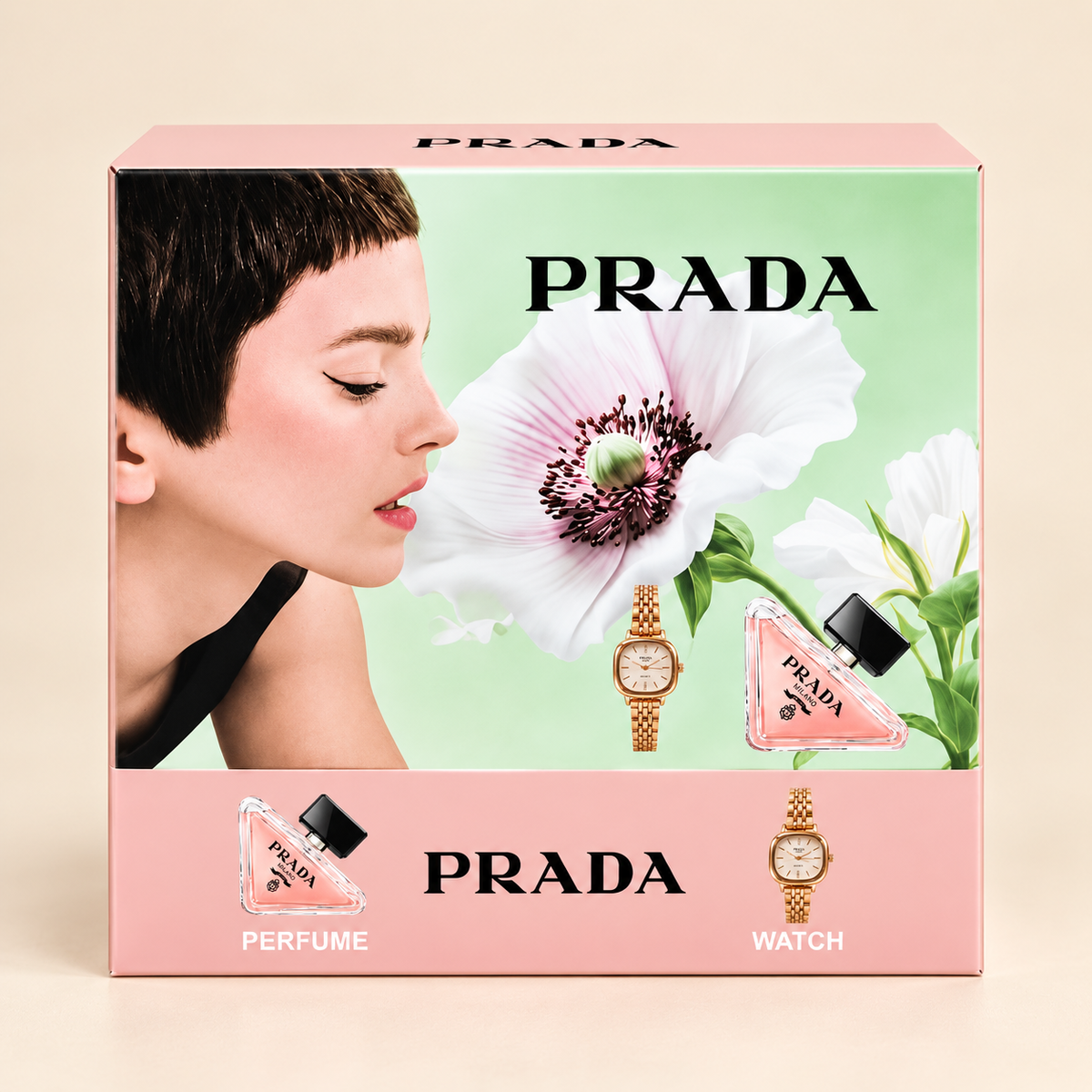 Intense Eau De Parfum & Watch Gift Set for Women – Floral Fragrance with Stylish Wrist Watch Combo